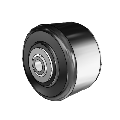 Phenolic Phenolic Resin 3.25 x 2 Wheel with Delrin Bearing