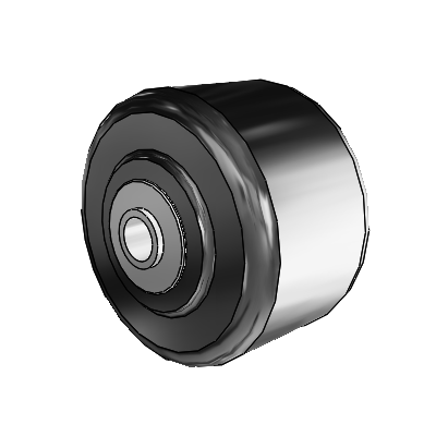 Phenolic Phenolic Resin 3.25 x 2 Wheel with Pedestal Precision Ball Bearing