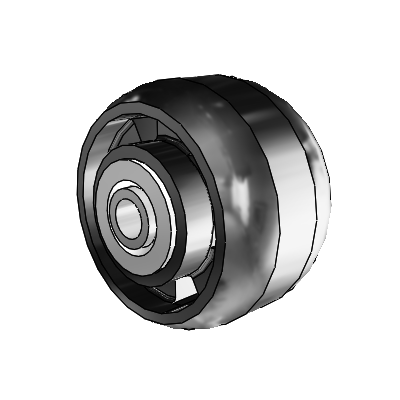 Maxim Thermoplastic Compound 3.25 x 2 Wheel with Delrin Bearing
