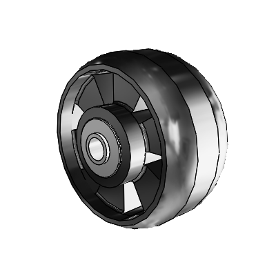 Maxim Thermoplastic Compound 4 x 2 Wheel with Pedestal Precision Ball Bearing