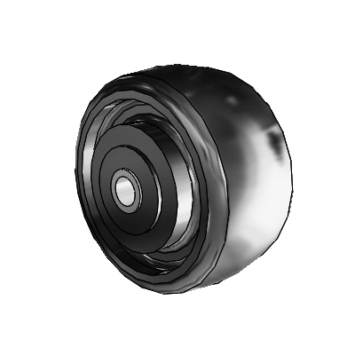 Endura Elastomer Monoformed Elastomer 4 x 2 Wheel with Roller Bearing