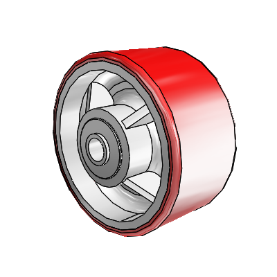Moldon Polyurethane (Cast Iron Core) 4 x 2 Wheel with PPBB Bearing