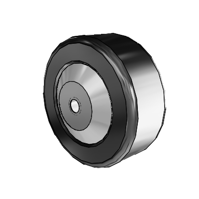 Phenolic Phenolic Resin 5 x 2 Wheel with Pedestal Precision Ball Bearing
