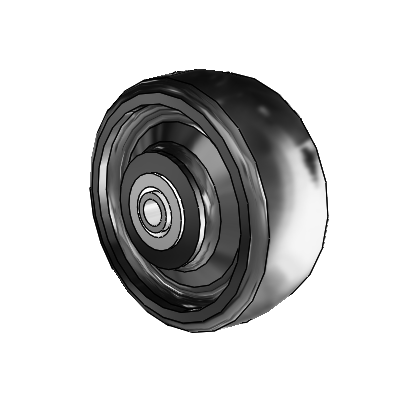 Endura Elastomer Monoformed Elastomer 5 x 2 Wheel with Delrin Bearing