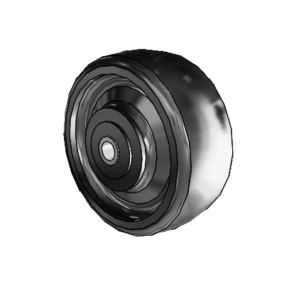 Endura Elastomer Monoformed Elastomer 5 x 2 Wheel with Roller Bearing
