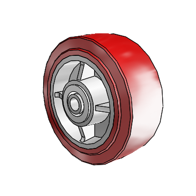 Polyurethane Hi-Tech HI-TECH Polyurethane Polyolefin 5 x 2 Wheel with Delrin Bearing