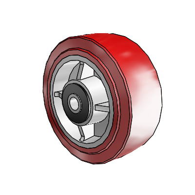 Polyurethane Hi-Tech HI-TECH Polyurethane Polyolefin 5 x 2 Wheel with Roller Bearing