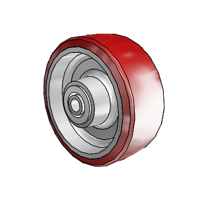 Moldon Polyurethane (Aluminum Core) 5 x 2 Wheel with Delrin Bearing