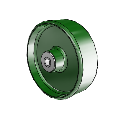 Cast Iron Enameled Cast Iron 6 x 2 Wheel with Roller Bearing