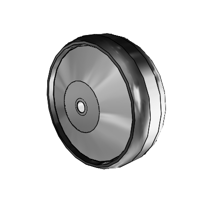 Maxim Thermoplastic Nylon 6 x 2 Wheel with Delrin Bearing
