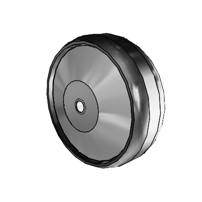 Maxim Thermoplastic Nylon 6 x 2 Wheel with Pedestal Precision Ball Bearing