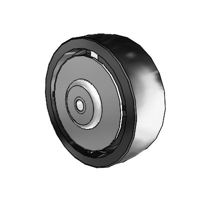 Polyolefin 6 x 2 Wheel with Roller Bearing