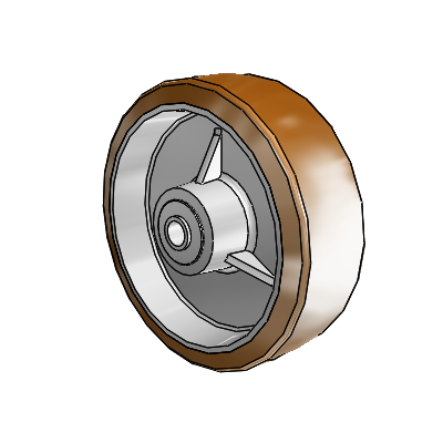 Moldon Nylon Aluminum 6 x 2 Wheel with Pedestal Precision Ball Bearing