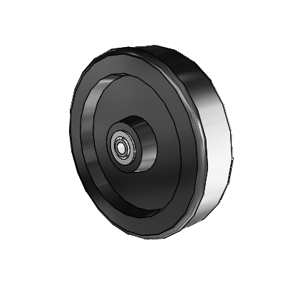 Phenolic Phenolic Resin 8 x 2 Wheel with Delrin Bearing