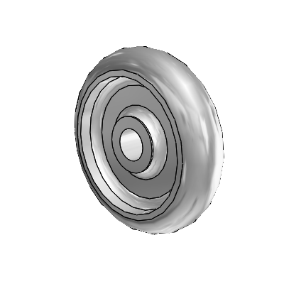 Performa Hand Truck Wheels Round Grey Tread (Offset Hub) Polyolefin 8 x 2 with Plain Bore Bearing