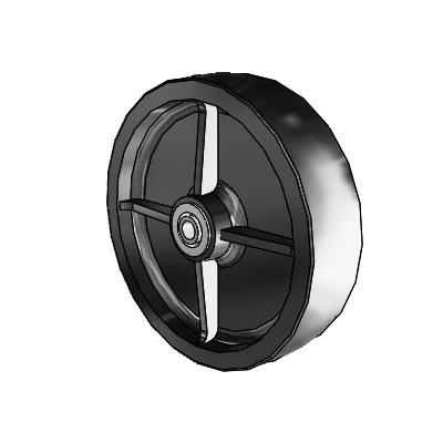 Polyolefin 8 x 2 Wheel with Delrin Bearing