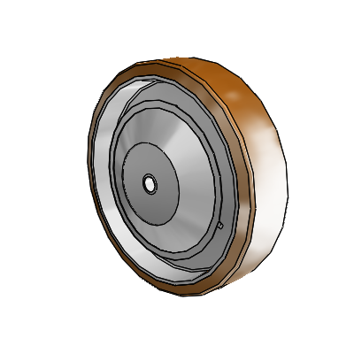 Moldon Nylon Aluminum 8 x 2 Wheel with Pedestal Precision Ball Bearing