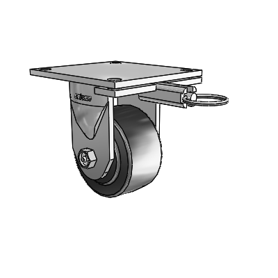 6 Series Kingpinless Casters Top Plate Rigid Caster with 4 x 2 Commander HD Wheel