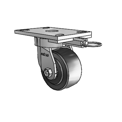 6 Series Kingpinless Casters Top Plate Swivel Caster with 4 x 2 Commander HD Wheel