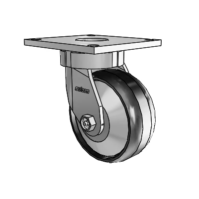 6 Series Kingpinless Casters Top Plate Swivel Caster with 5 x 2 Maxim Wheel