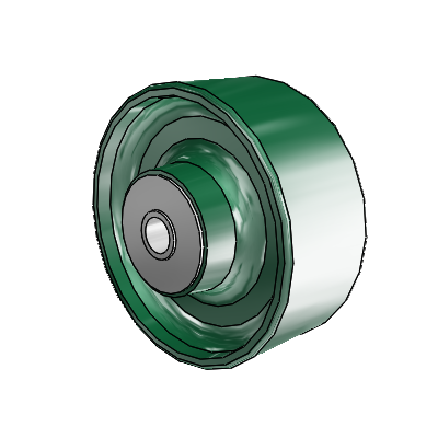 Forged Steel Enameled Steel 6 x 2.5 Wheel with Roller Bearing