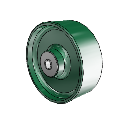 Forged Steel Enameled Steel 8 x 3 Wheel with Roller Bearing