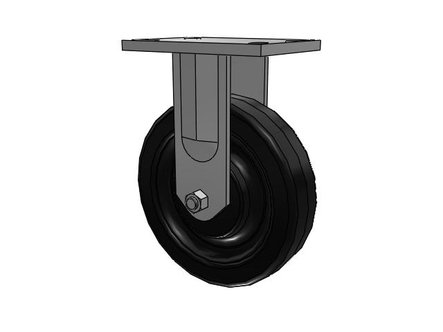72 Series Top Plate Rigid Caster with 8 x 2.5 TM - Phenolic Wheel