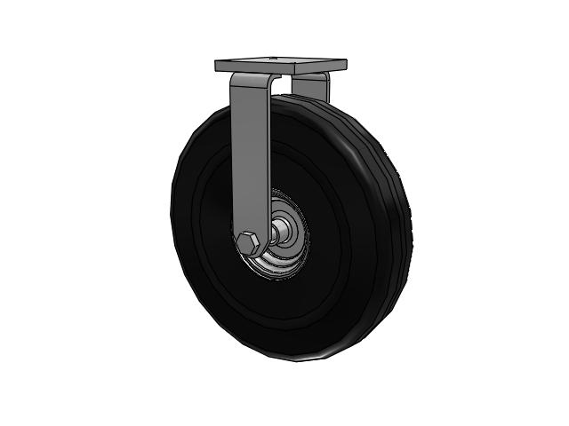 95 Series Pneumatic Casters Top Plate Rigid Caster with 25 x 5.6 SF Pneumatic Rubber Wheel