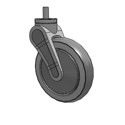 Avant Threaded Stem Swivel Caster with 6 x 1.25 QuikStart Wheel