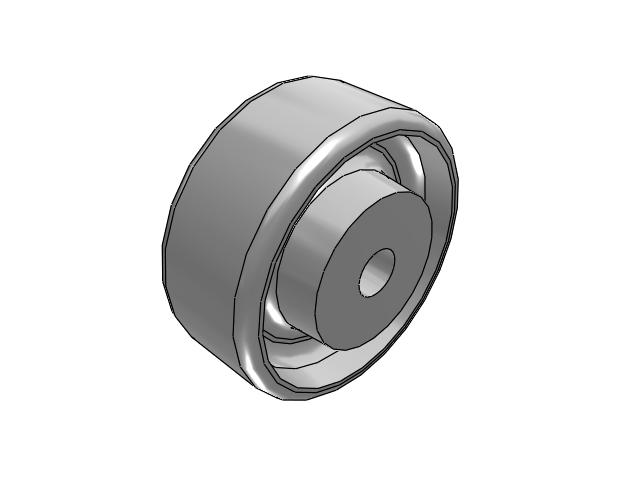 CA Cast Iron Wheels 3 x 1-1/4 with Plain Bore Bearing