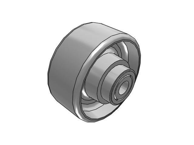 CA Cast Iron Wheels 3-1/4 x 1-1/2 with Straight Roller Bearing