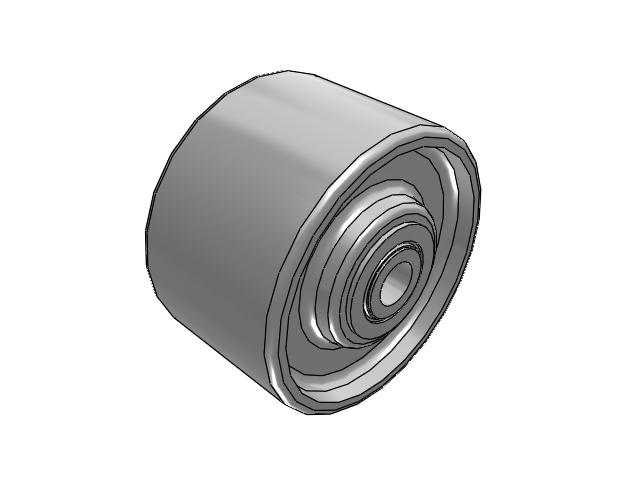 CA Cast Iron Wheels 3-1/4 x 2 with Straight Roller Bearing