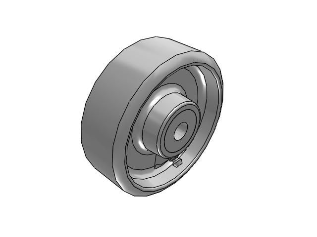 CA Cast Iron Wheels 4 x 1-1/2 with Straight Roller Bearing
