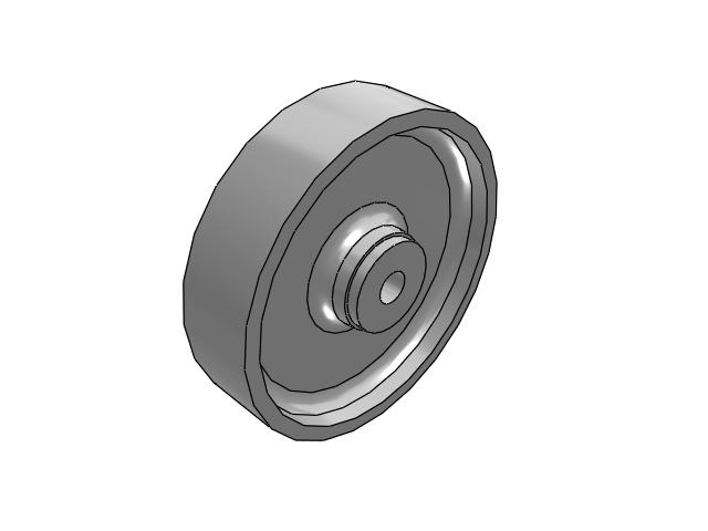 CA Cast Iron Wheels 5 x 1-1/4 with Plain Bore Bearing