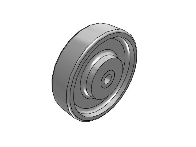 CA Cast Iron Wheels 6 x 1-1/2 with Straight Roller Bearing