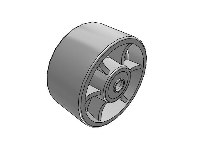 CA Cast Iron Wheels 8 x 4 with Tapered Roller Bearing