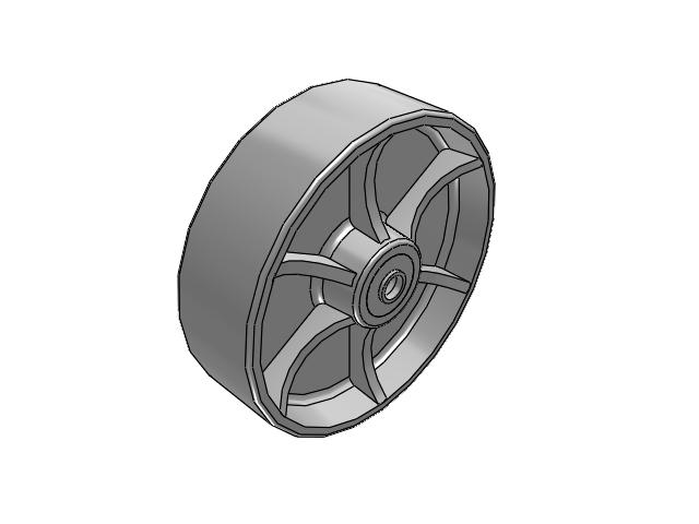 CA Cast Iron Wheels 10 x 3 with Tapered Roller Bearing