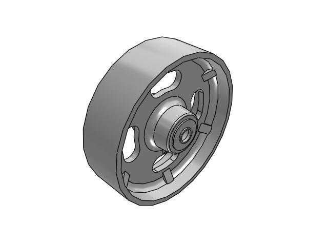 CA Cast Iron Wheels 12 x 3-1/2 with Tapered Roller Bearing