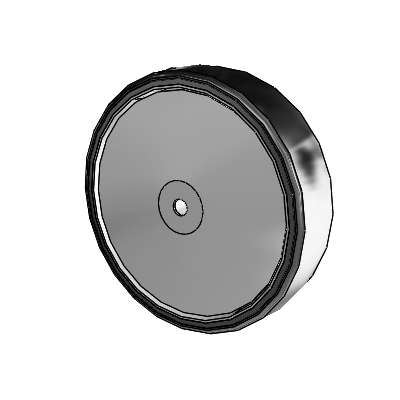 Thermoplastic Rubber CHX Thermoplastic Urethane 5.0000 x 1.2500 Wheel with Precision Ball Bearing