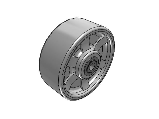 CH Cast Iron Wheels 5 x 2 with Straight Roller Bearing