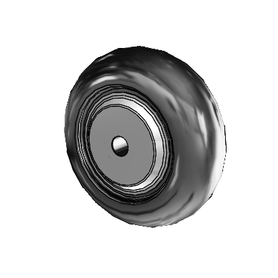 Neoprene NeoTeq 3.0000 x 1.0000 Wheel with Precision Ball Bearing