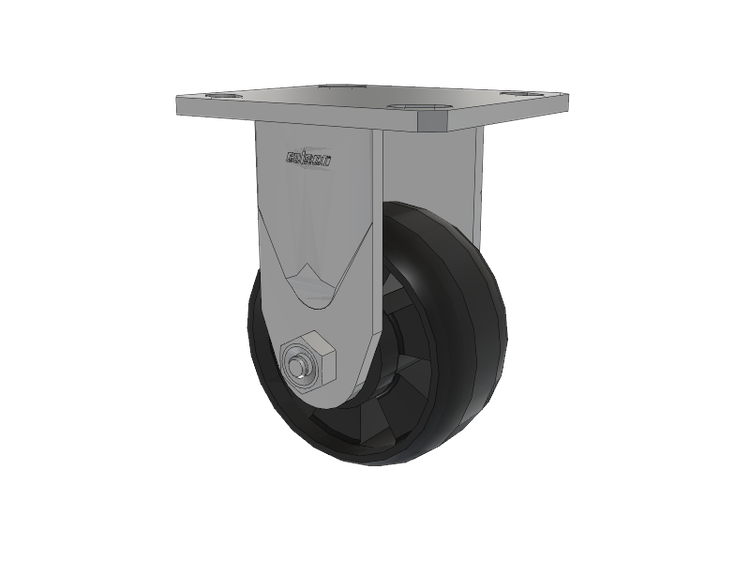 Defender D4 Series Stainless Steel Casters Stainless Steel Top Plate Rigid with 4 Maxim Nylon Glass Filled Wheel