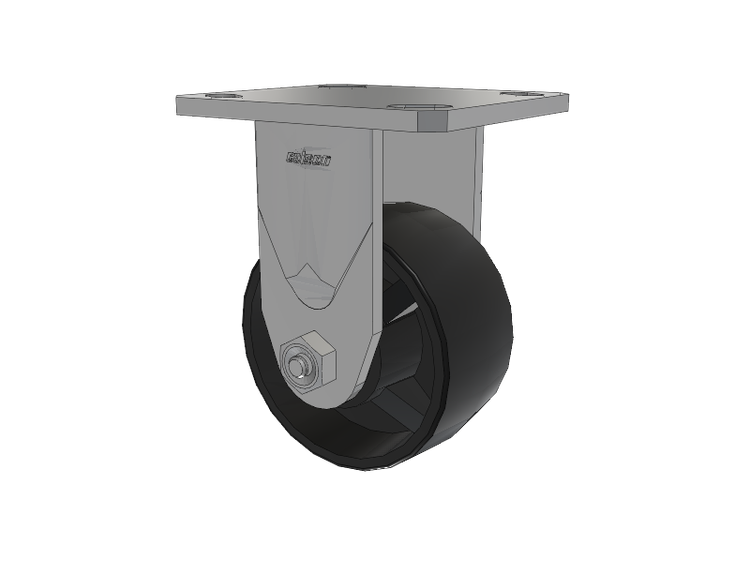 Defender D4 Series Stainless Steel Casters Stainless Steel Top Plate Rigid with 4 Polyolefin Wheel