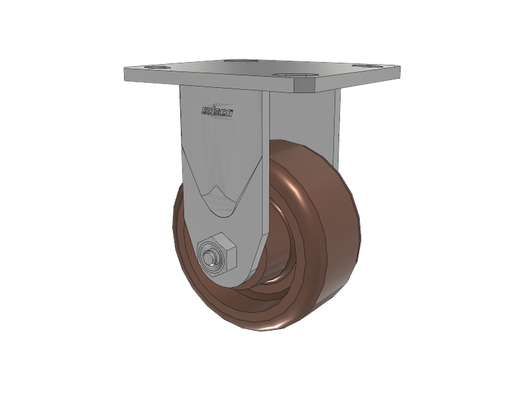 Defender D4 Series Stainless Steel Casters Stainless Steel Top Plate Rigid with 4 Thermo Hi-Temp Wheel