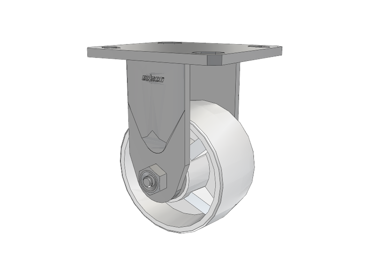 Defender D4 Series Stainless Steel Casters Stainless Steel Top Plate Rigid with 4 Retort Hi-Temp Wheel
