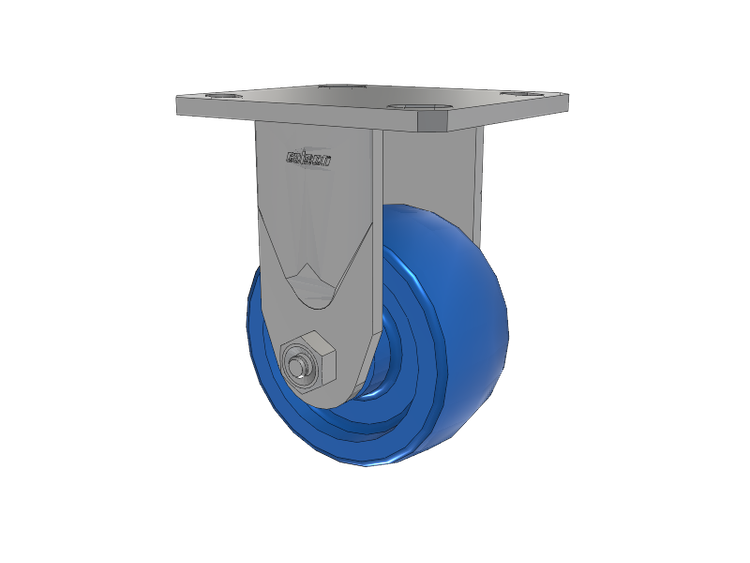Defender D4 Series Stainless Steel Casters Stainless Steel Top Plate Rigid with 4 K Solid Polyurethane Wheel