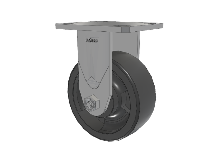 Defender D4 Series Stainless Steel Casters Stainless Steel Top Plate Rigid with 5 HD Nylon Glass Filled Wheel