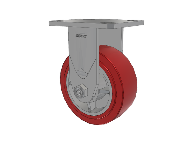 Defender D4 Series Stainless Steel Casters Stainless Steel Top Plate Rigid with 5 Polyurethane HI-TECH Wheel