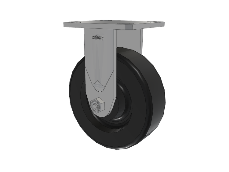 Defender D4 Series Stainless Steel Casters Stainless Steel Top Plate Rigid with 6 Phenolic Wheel