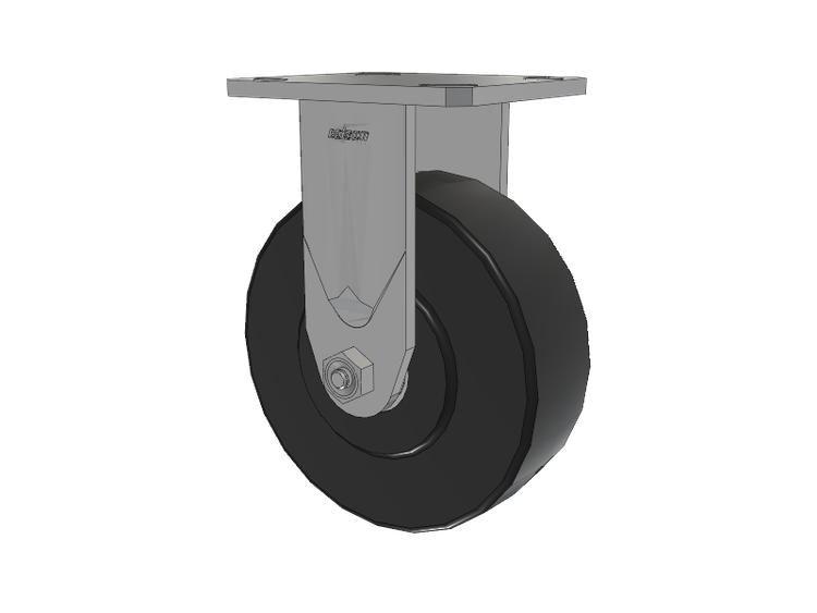 Defender D4 Series Stainless Steel Casters Stainless Steel Top Plate Rigid with 6 Commander HD Wheel
